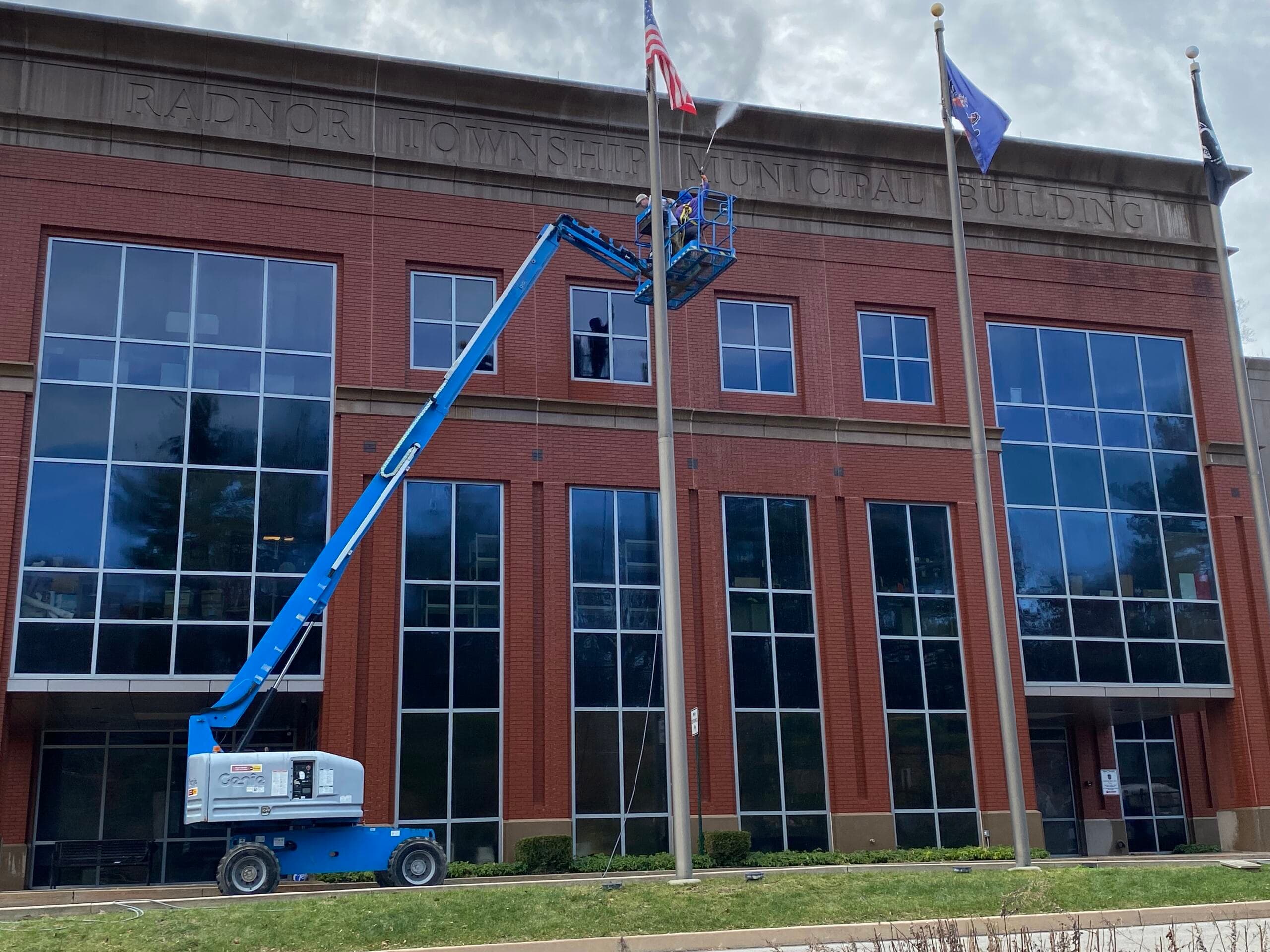Municipal power washing services for public buildings, schools, and government facilities