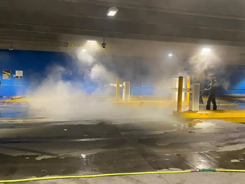 Professional warehouse cleaning services in NYC - industrial facility cleaning before and after results