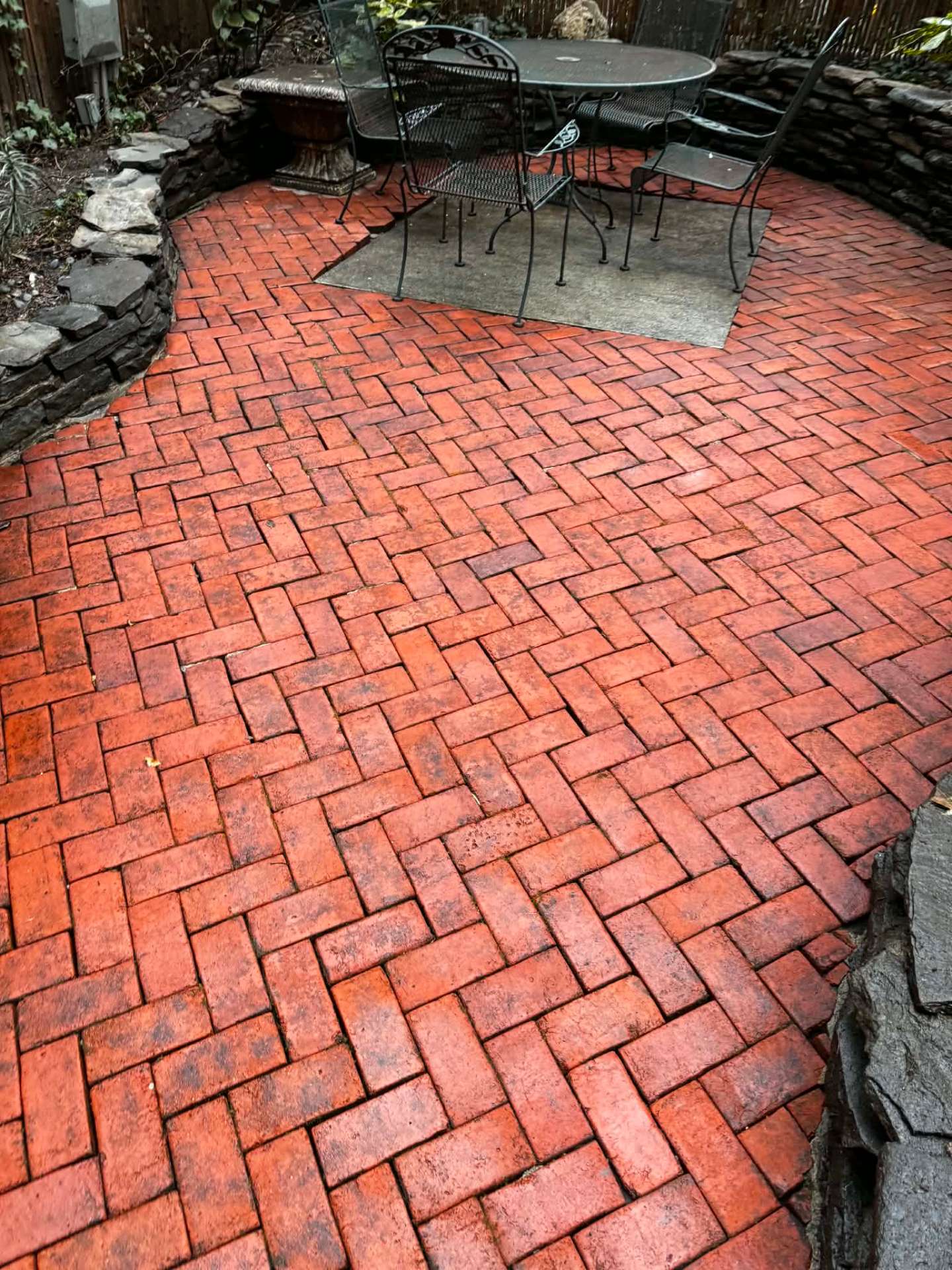 Brick Patio Restoration after